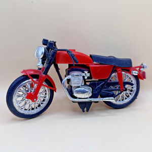 Vintage Red Motorcycle Bike Plastic Made In Hong Kong Toy EUC 3.5x6.5" approx